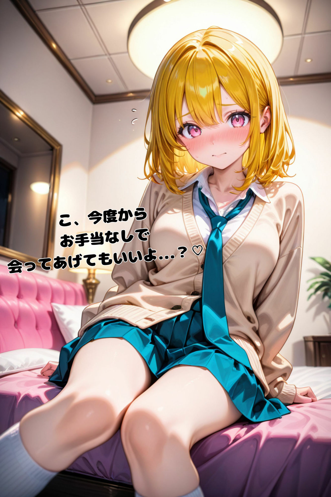 生意気なパパ活JK女子がチン棒に服従した件【全Pセリフ有】 サンプル10ページ目