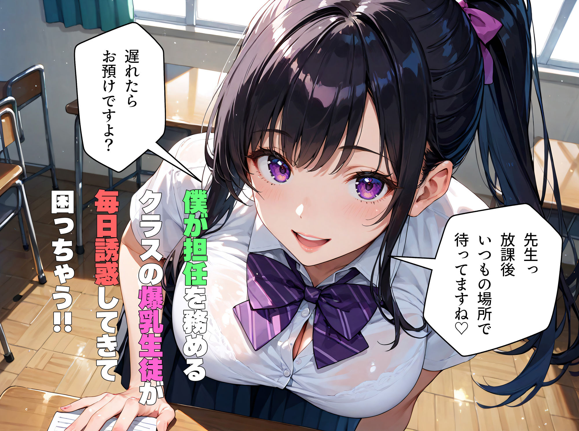 爆乳で小悪魔なボクの生徒 〜こっそり学校でセックス〜 サンプル1ページ目