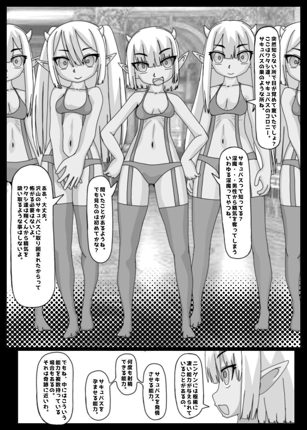 発情サキュバスのコロニーでハーレム子作り！ サンプル6ページ目