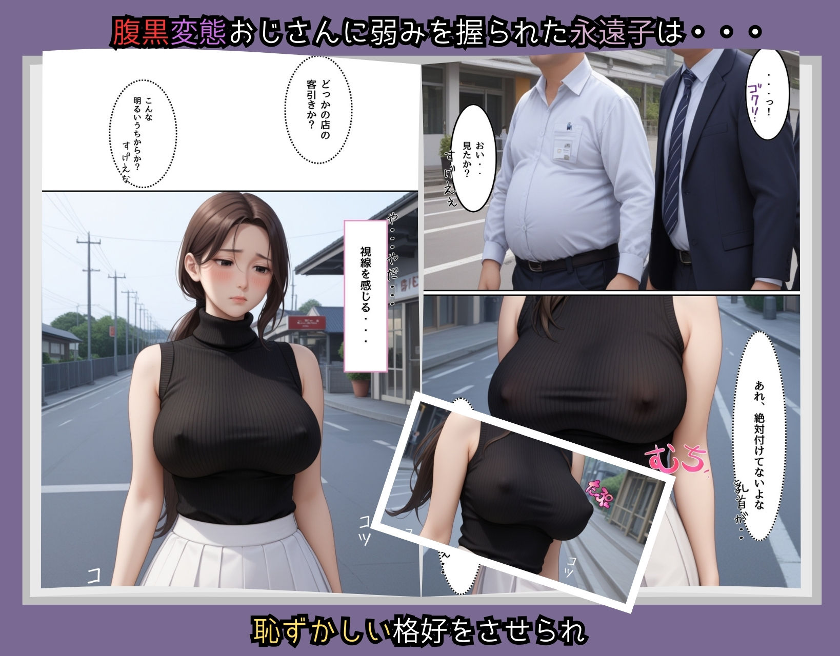 〜寝取られた妻と娘〜【公衆トイレで〇〇してウブな生娘にも強〇種付け編】 サンプル1ページ目