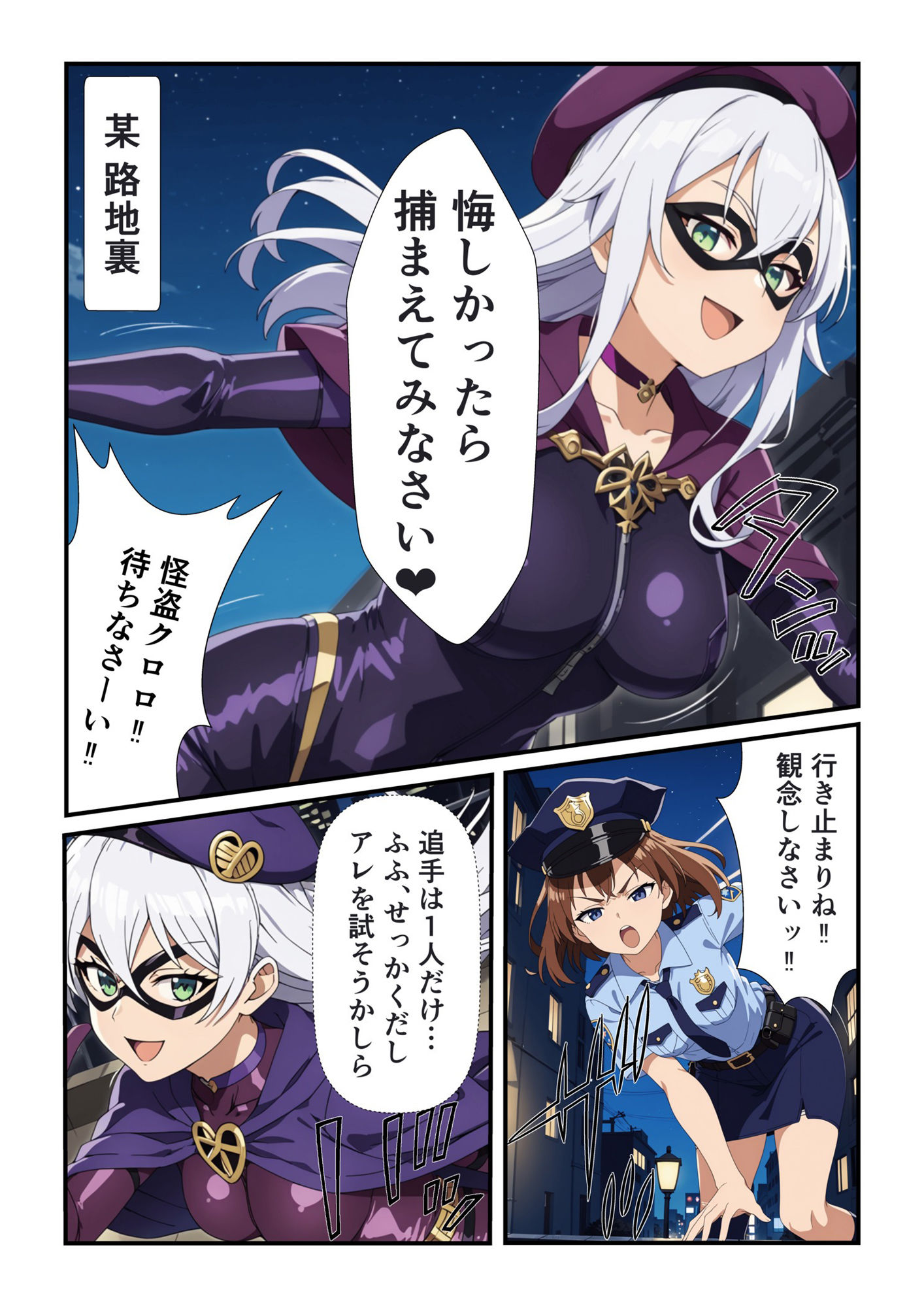 美少女怪盗 催〇クロロホルム奴● サンプル1ページ目