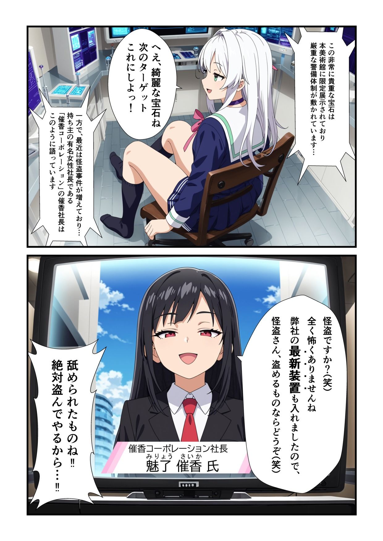 美少女怪盗 催〇クロロホルム奴● サンプル3ページ目