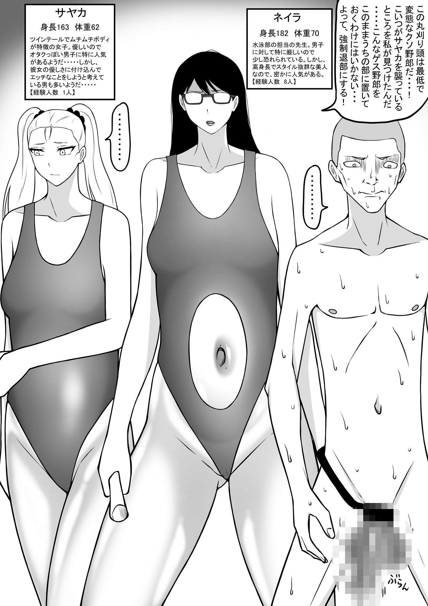 男からエロい目で見られるのを許さない水泳部女子3 サンプル4ページ目