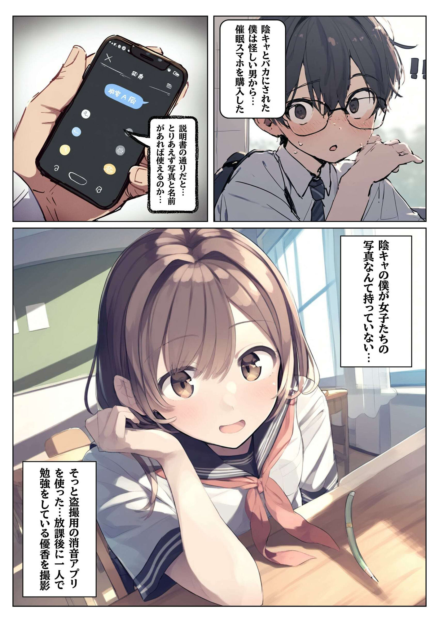 時間停止＆催●のアプリ〜女子生徒を孕ませちゃう〜【本編＋イラスト131枚】 サンプル2ページ目