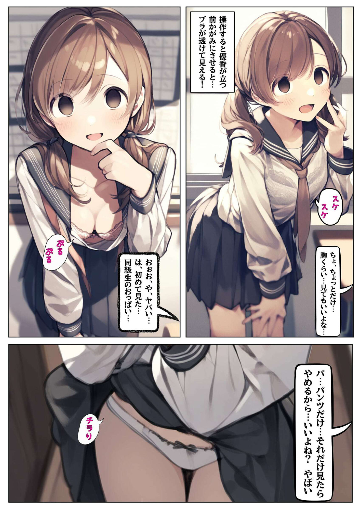 時間停止＆催●のアプリ〜女子生徒を孕ませちゃう〜【本編＋イラスト131枚】 サンプル4ページ目