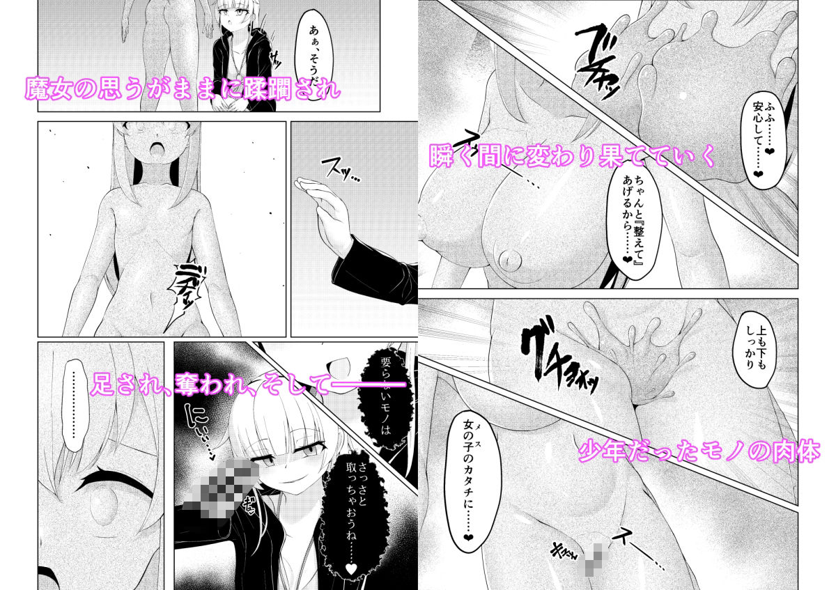 Witch’s Kiln 〜輪郭を変えるボクのカラダ〜 サンプル3ページ目
