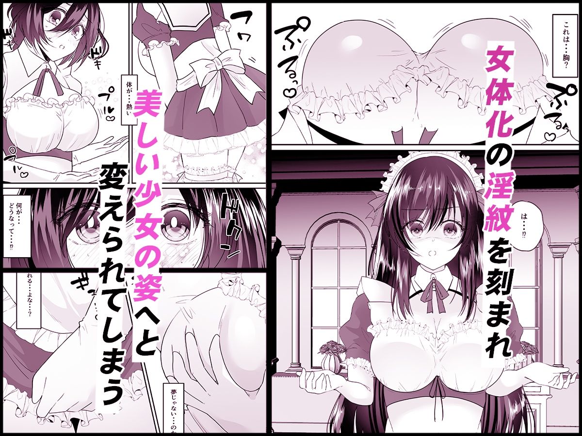 TSご奉仕メイド 〜悪徳領主の監査に来たのに女体化されて性処理メイドにされました〜 サンプル2ページ目