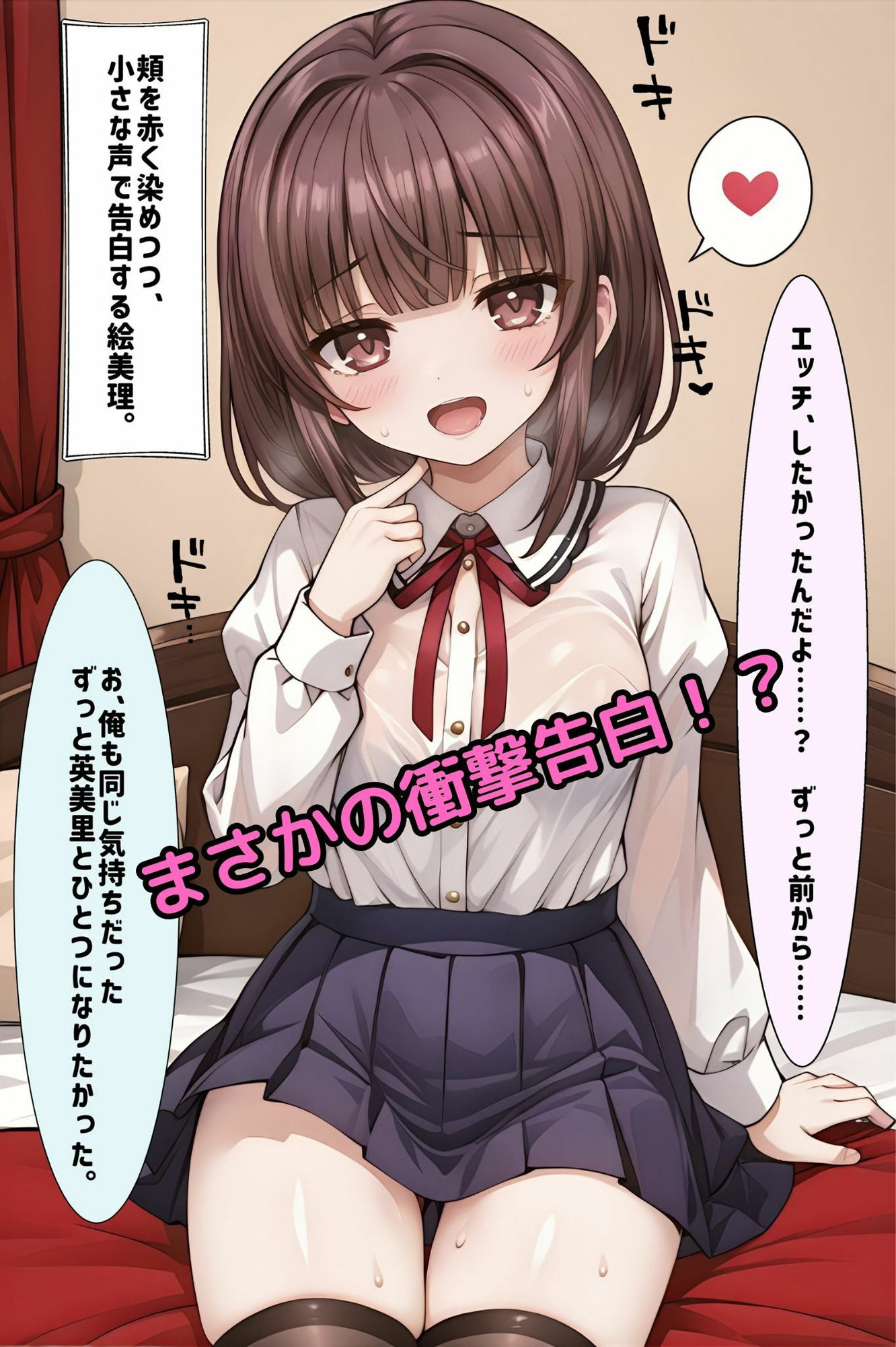 大好きな彼女の家で声を出さないように初めての内緒えっち サンプル3ページ目