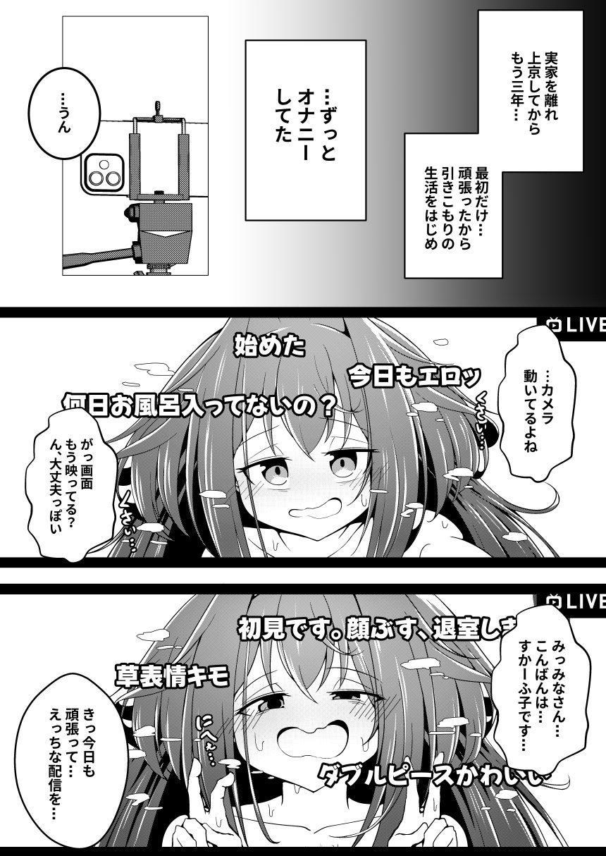 オナニー大好きすかーふ子ちゃん（26） サンプル2ページ目