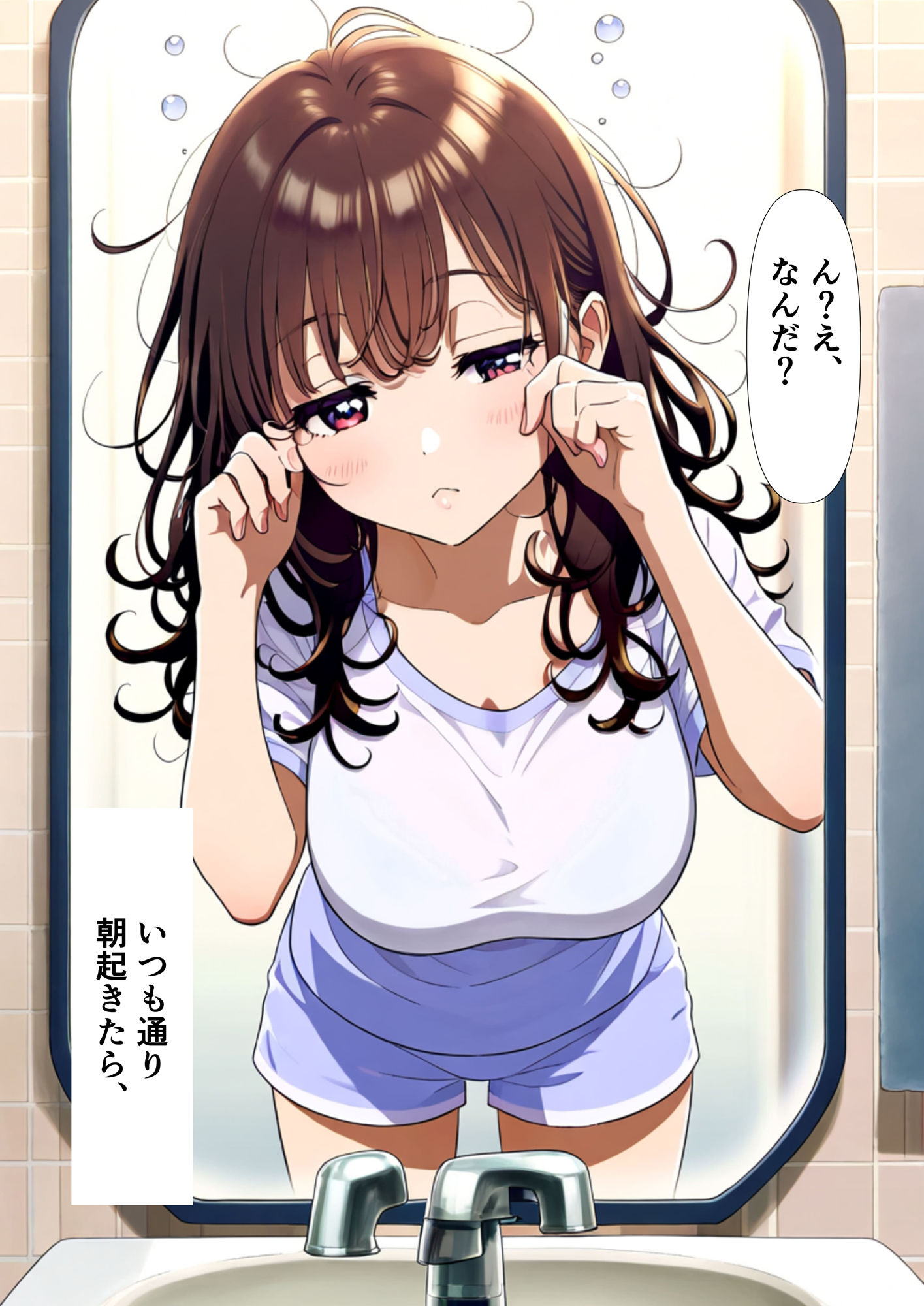 朝起きたら性転換してJKに！親友とのセックスでメス化 サンプル2ページ目