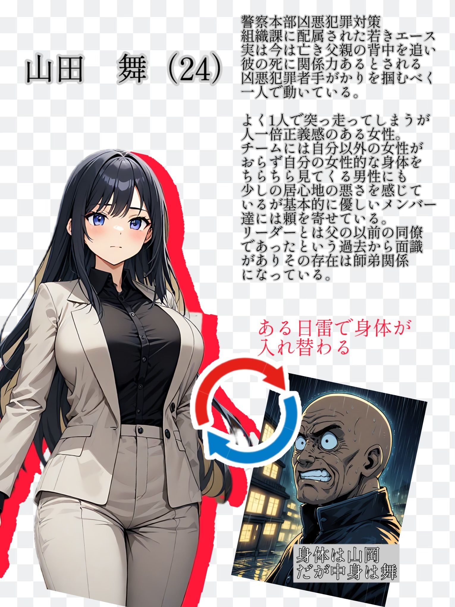 【入れ替わり・漫画】最悪の入れ替わり サンプル1ページ目