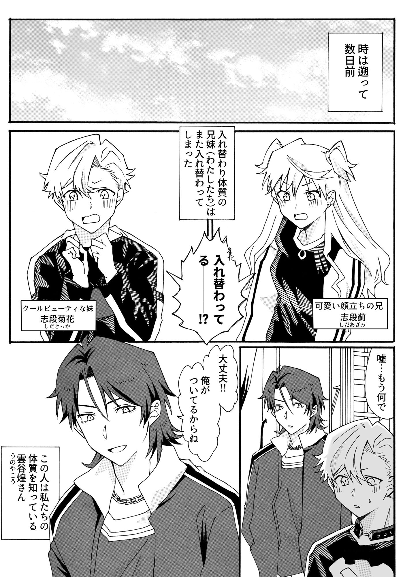 私、兄の身体で女装します！ サンプル2ページ目