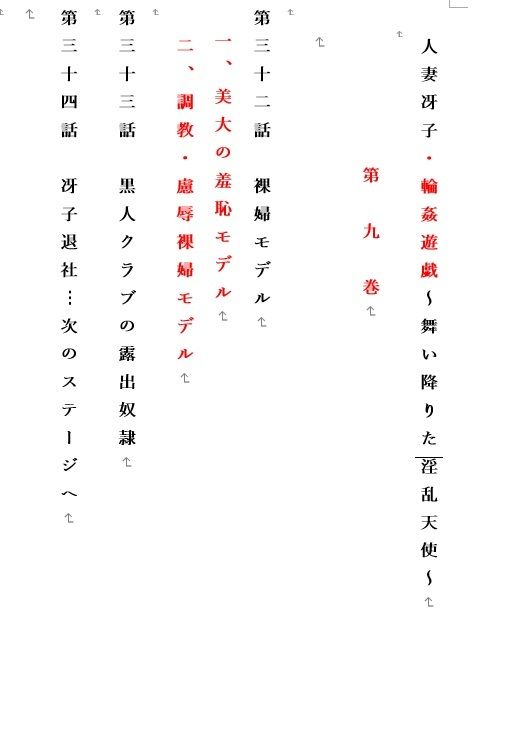 人妻冴子・輪●遊戯〜舞い降りた淫乱天使〜第9巻 サンプル1ページ目