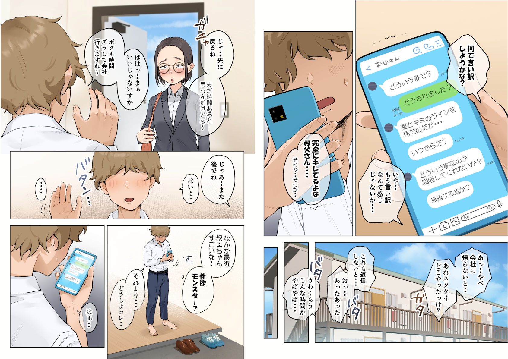 熟女の叔母さんにカワイイを連呼しちゃうヤバい甥っ子の話2.5 サンプル4ページ目