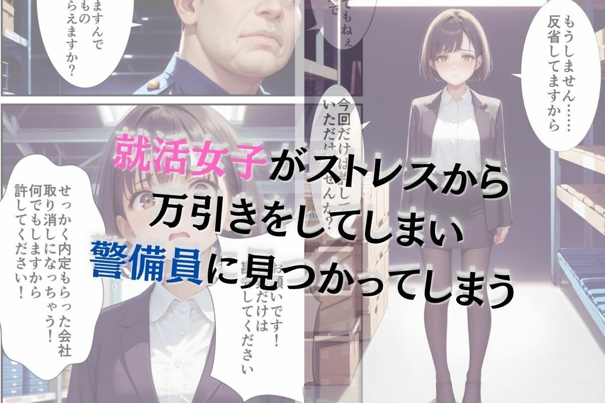 万引きがバレた就活女子が警備員の鬼チンポで淫語肉便器へと堕とされる話 サンプル1ページ目