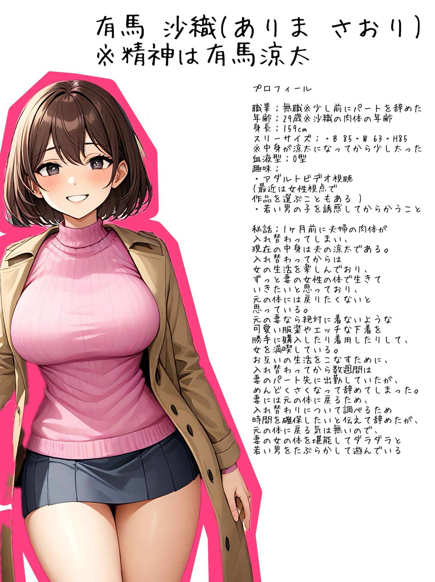 【入れ替わり・寝取られ】夫婦だけの特別な秘密2 サンプル2ページ目