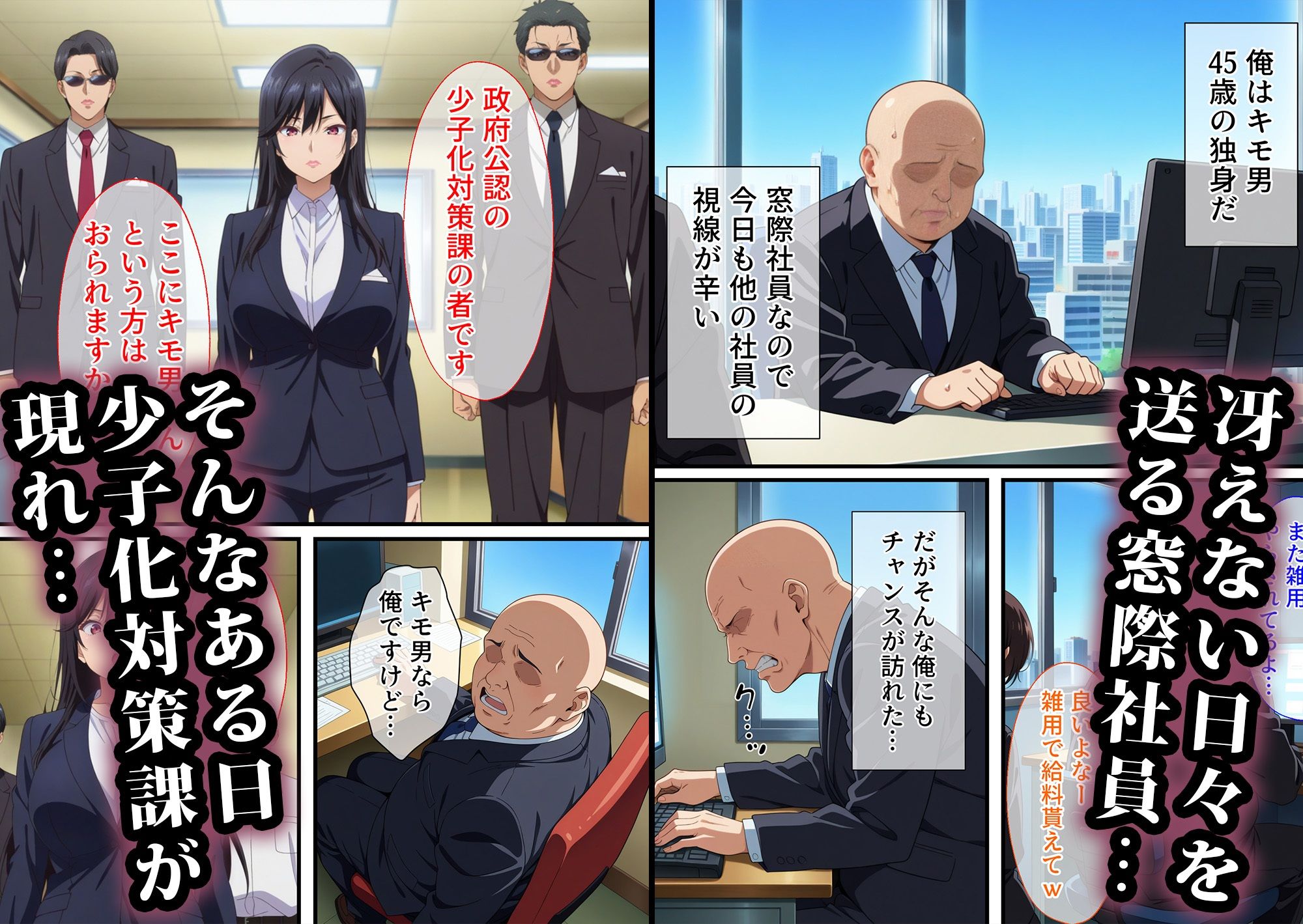 少子化対策課の性指導おじさん〜会社編 サンプル1ページ目