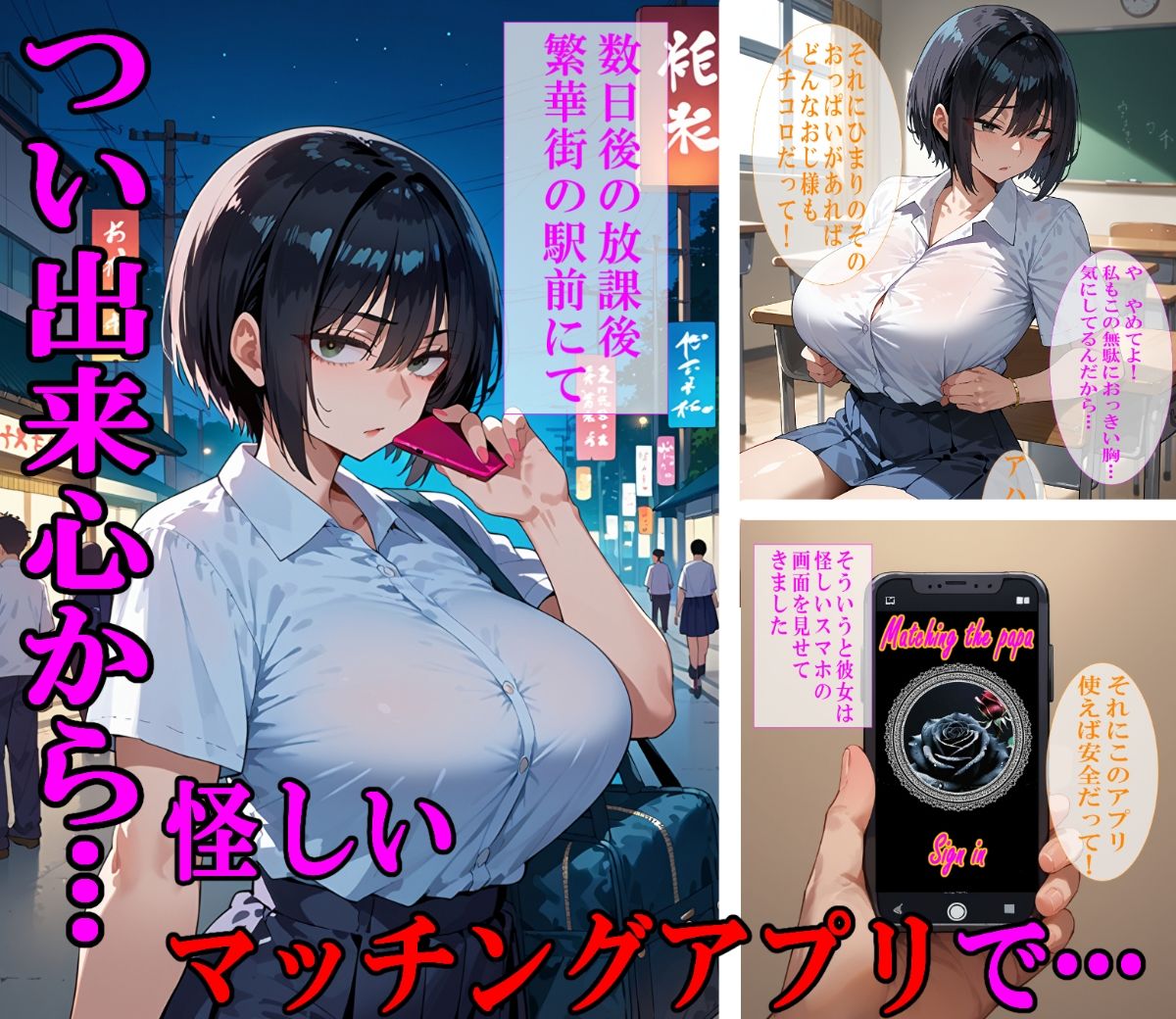 パパ活快楽妊娠〜ボーイッシュ健康部活少女はパパ活で受精し母になる〜 サンプル2ページ目