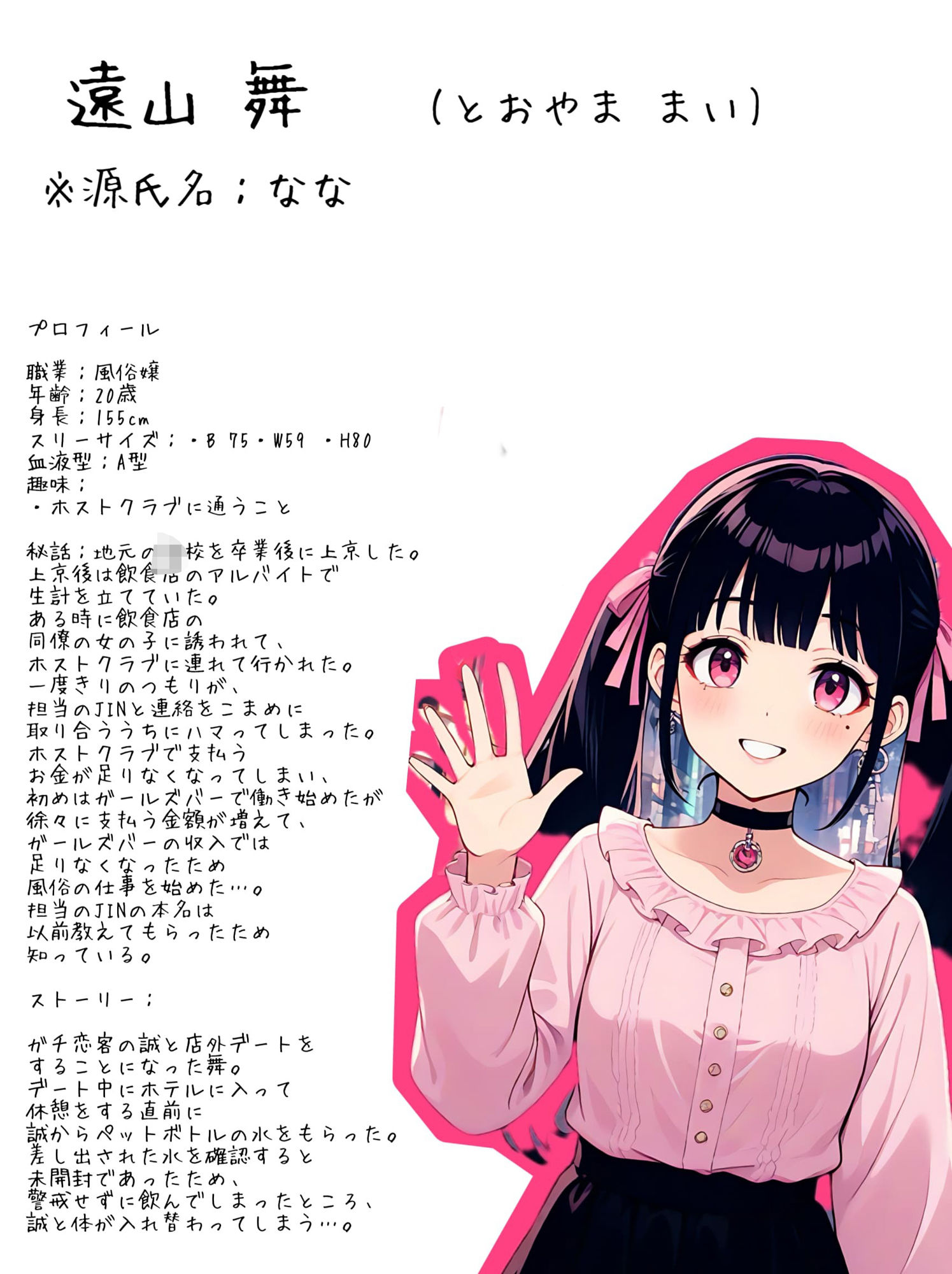 【入れ替わり・地雷系女子】嬢のボディを頂くおぢの体を交換するマニュアル サンプル2ページ目