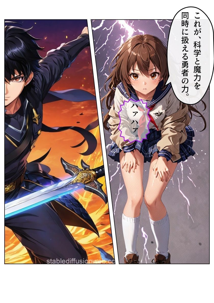 科学と魔力のシャッフル！ サンプル4ページ目