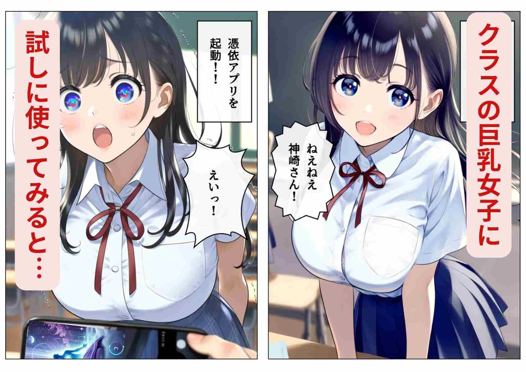 もし、性欲MAXの男子がクラスの巨乳清楚JKに憑依したら サンプル2ページ目