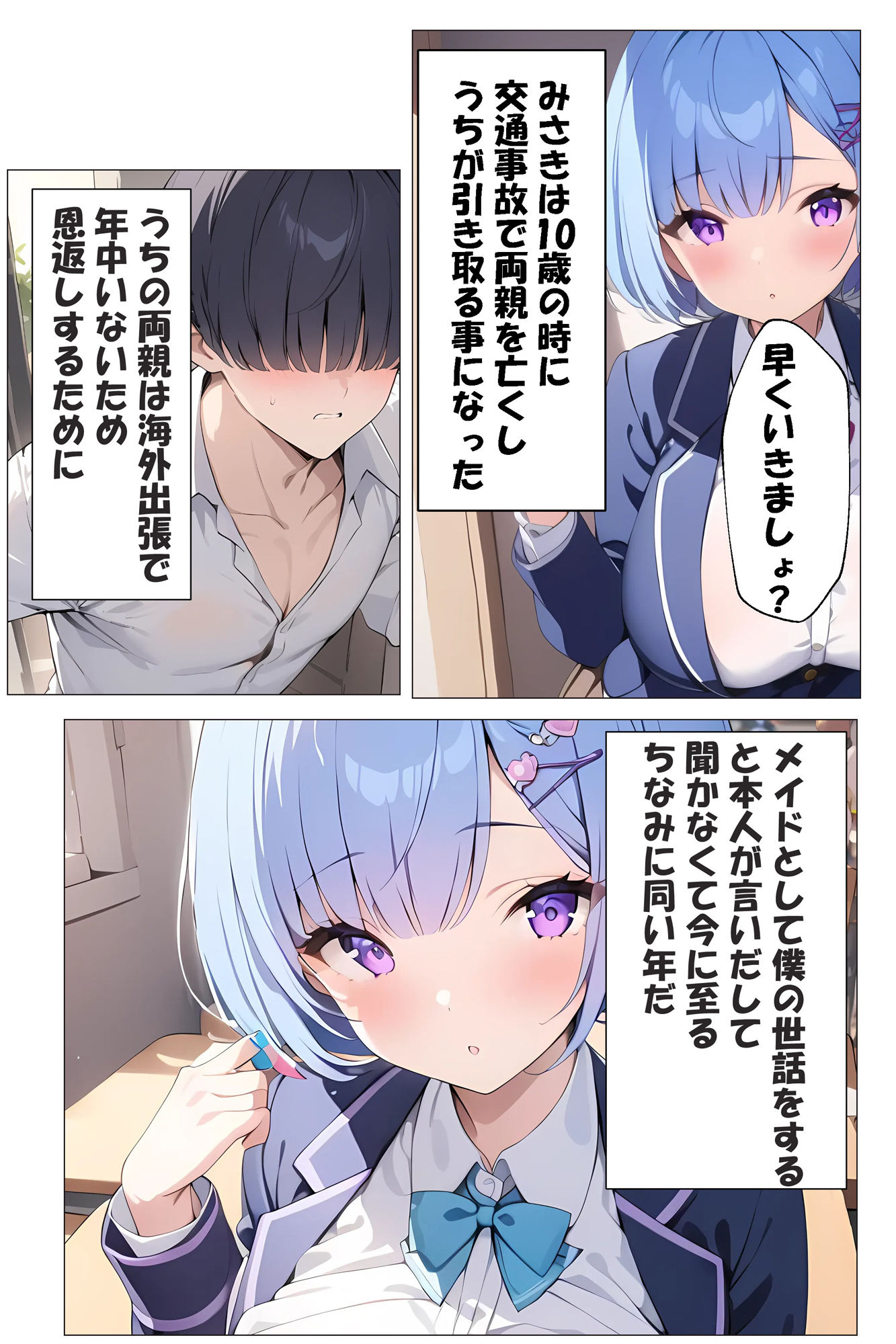 僕の爆乳メイドがエロすぎる サンプル7ページ目