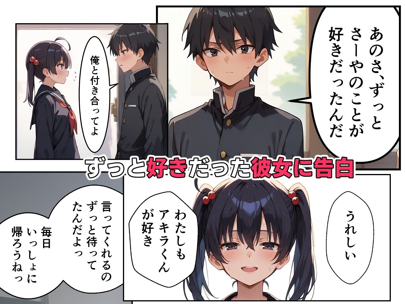 初めてできた彼女が、先生にヤラれてた サンプル1ページ目