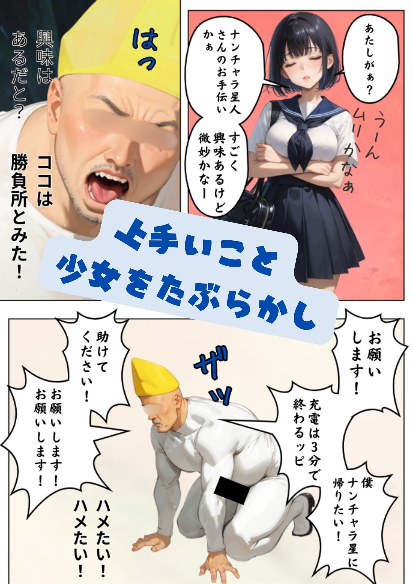 チョメチョメしちゃったよ 宇宙人おじさんと サンプル4ページ目