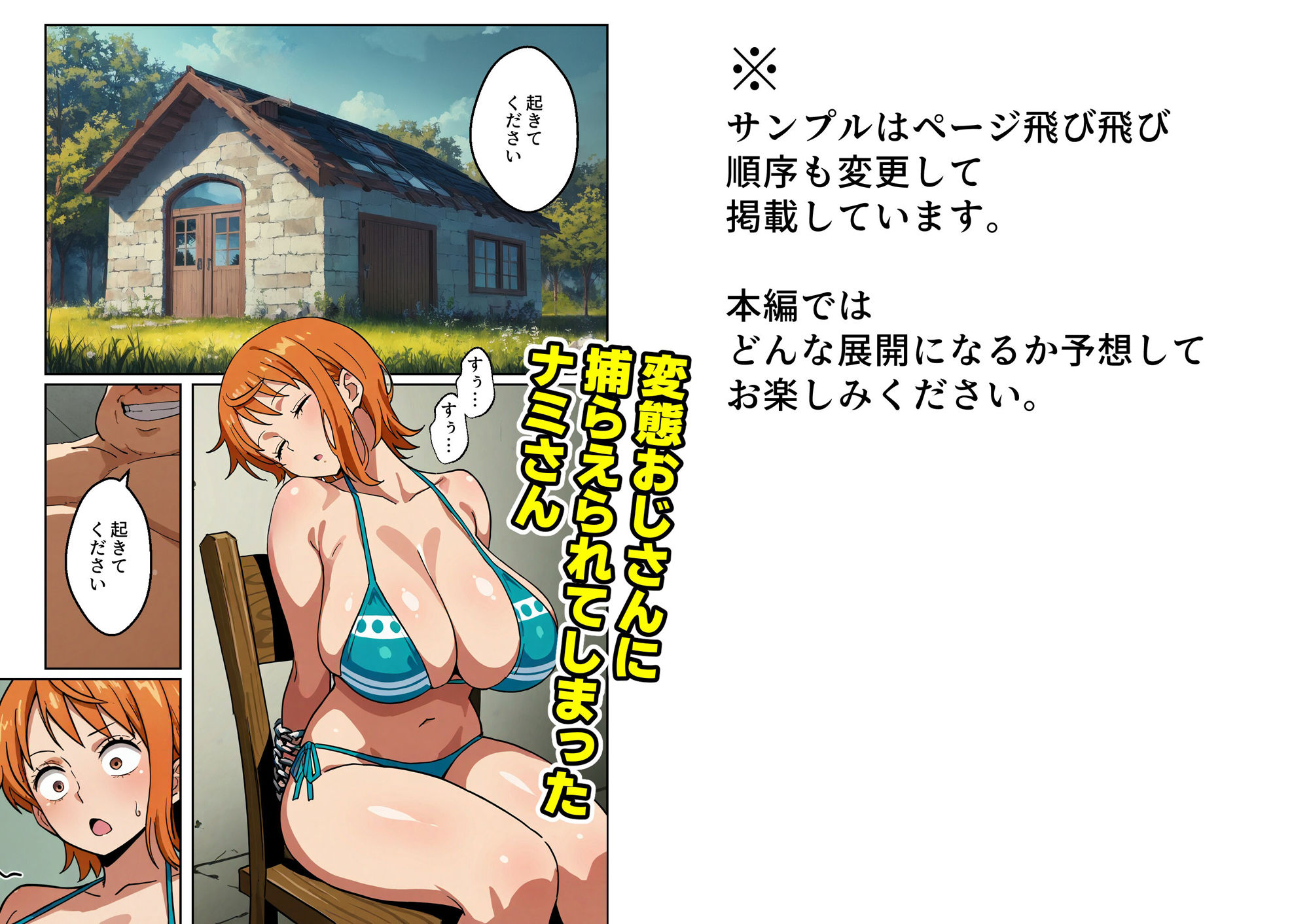 ワン○ース ナ○ 天候棒と肉棒で快楽堕ち【マンガ＋CG集】サンダーボルト=チンポ サンプル1ページ目