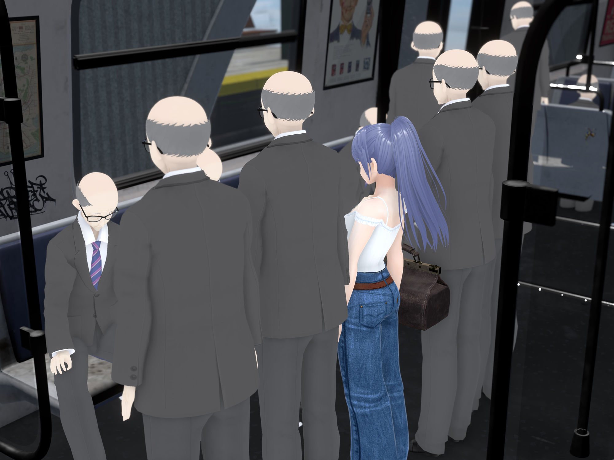 女子だけ成長 男子を追い抜く 成長音〜電車編〜 サンプル5ページ目