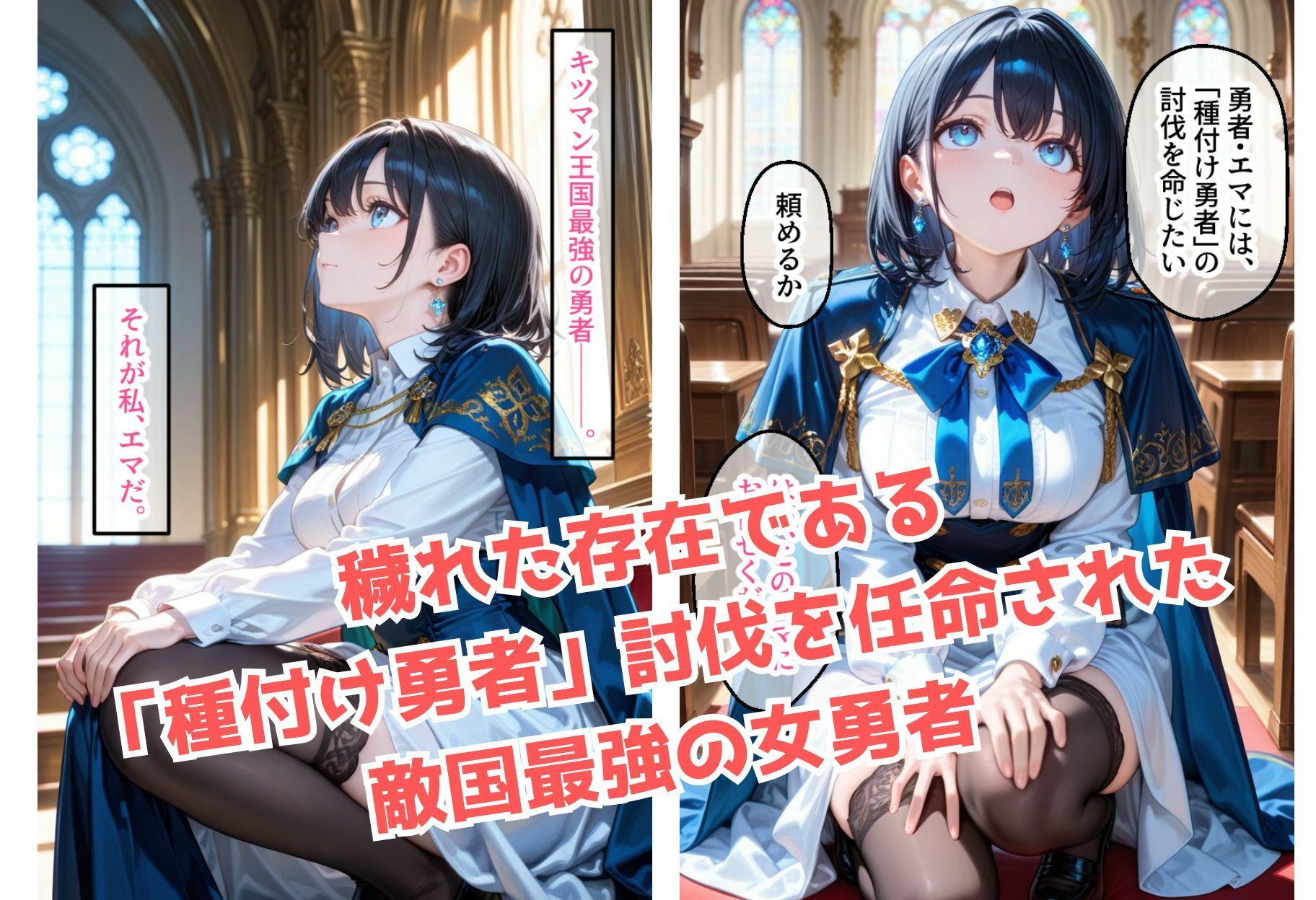 最強の女勇者がチン棒に服従した件【全Pセリフ有】 サンプル1ページ目