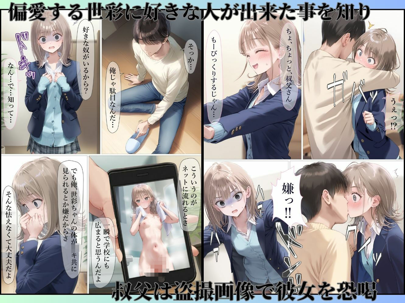 幼馴染が無理やりSEXさせられてるとこに遭遇したら サンプル3ページ目
