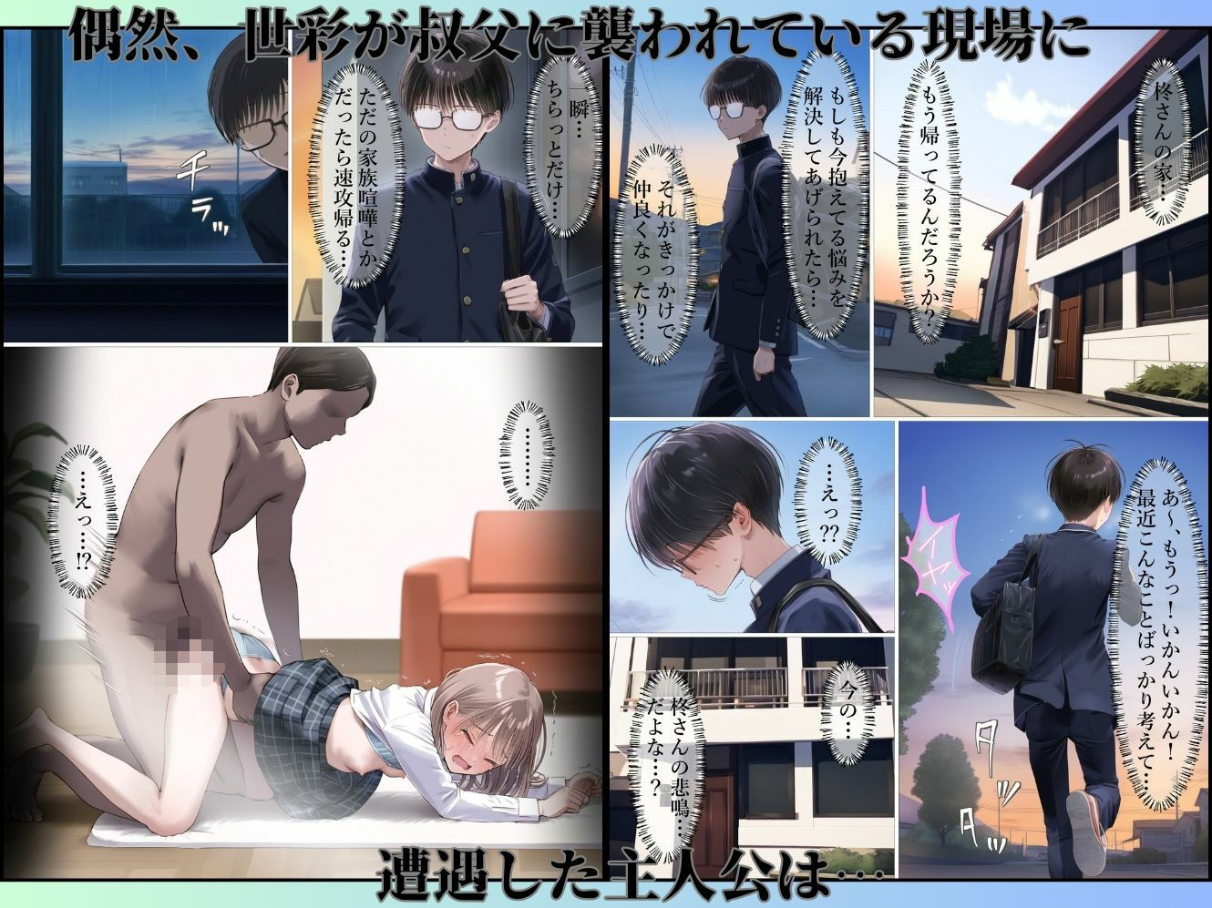 幼馴染が無理やりSEXさせられてるとこに遭遇したら サンプル5ページ目