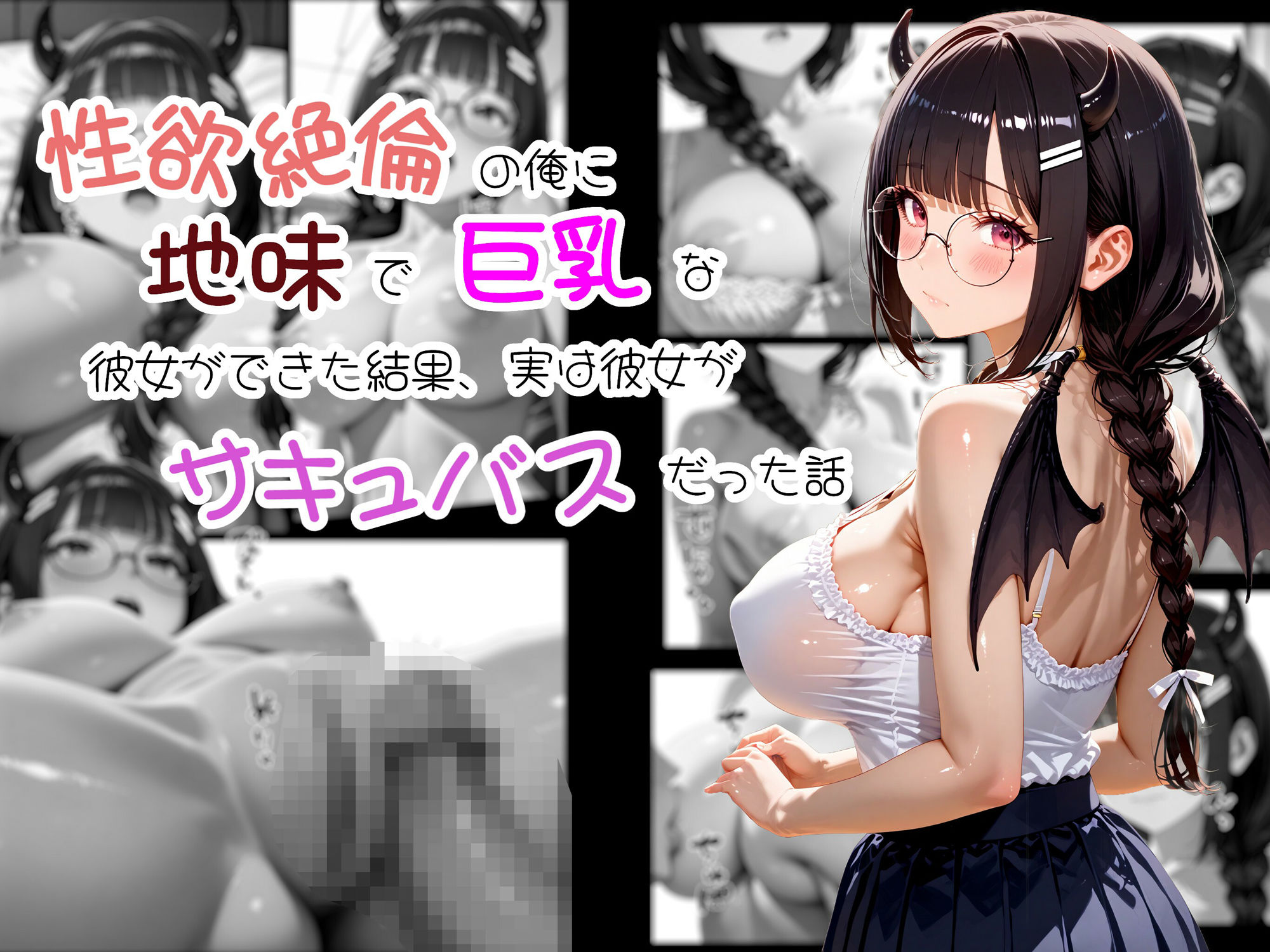性欲絶倫の俺に地味で巨乳な彼女ができた結果、実は彼女がサキュバスだった話 サンプル1ページ目