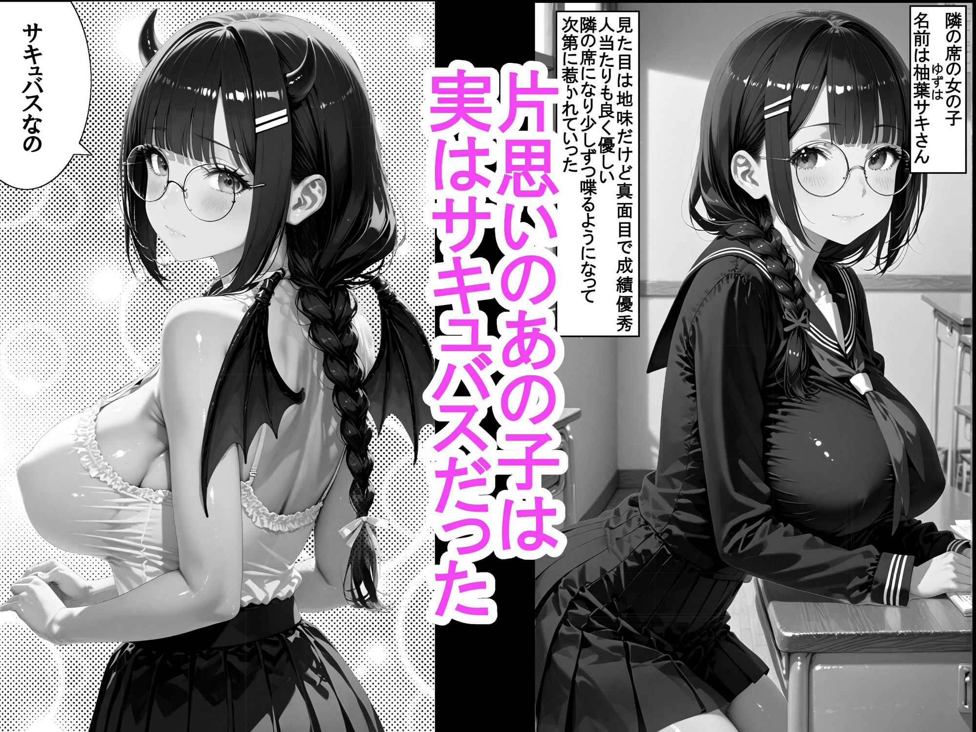 性欲絶倫の俺に地味で巨乳な彼女ができた結果、実は彼女がサキュバスだった話 サンプル2ページ目