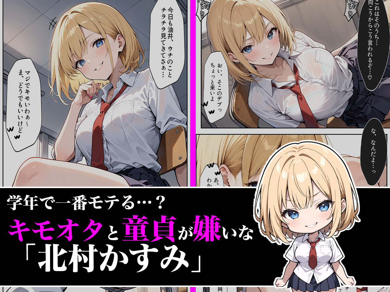 催○アプリでド変態にされる金髪ギャルの話 サンプル1ページ目