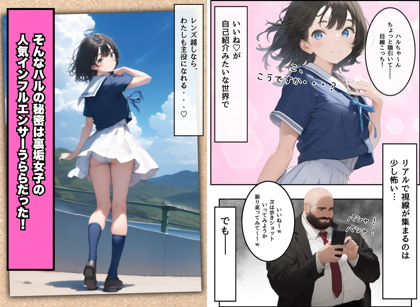 地味で華奢な裏垢女子がおじさんに甘やかされてハメ撮り撮影〜BSS編、僕が先に好きだったのに〜 サンプル3ページ目