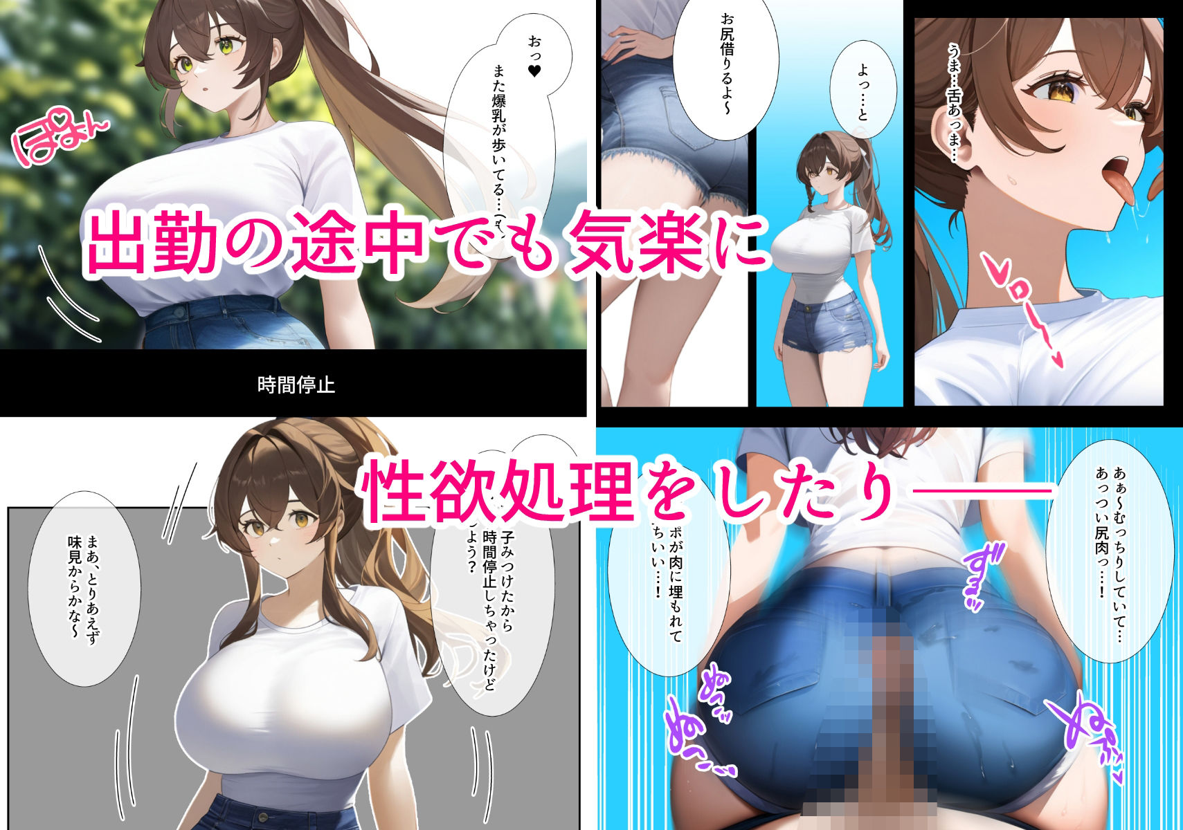【朗報】時間停止アプリ、本物だった。 サンプル4ページ目
