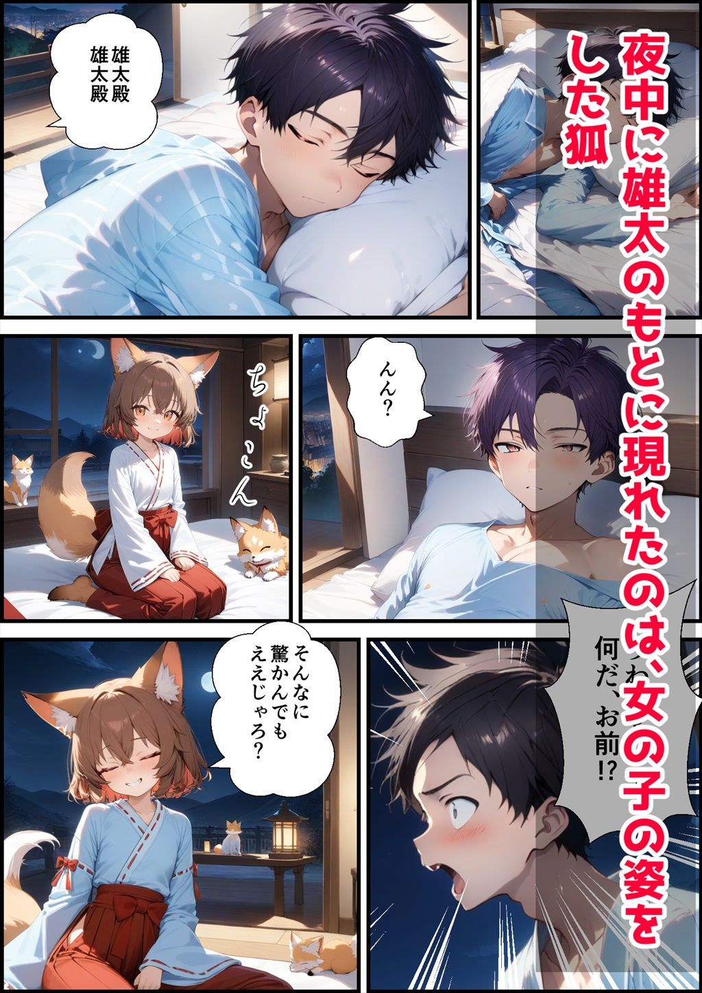 狐を助けて手に入れた催●魔眼の件 サンプル2ページ目