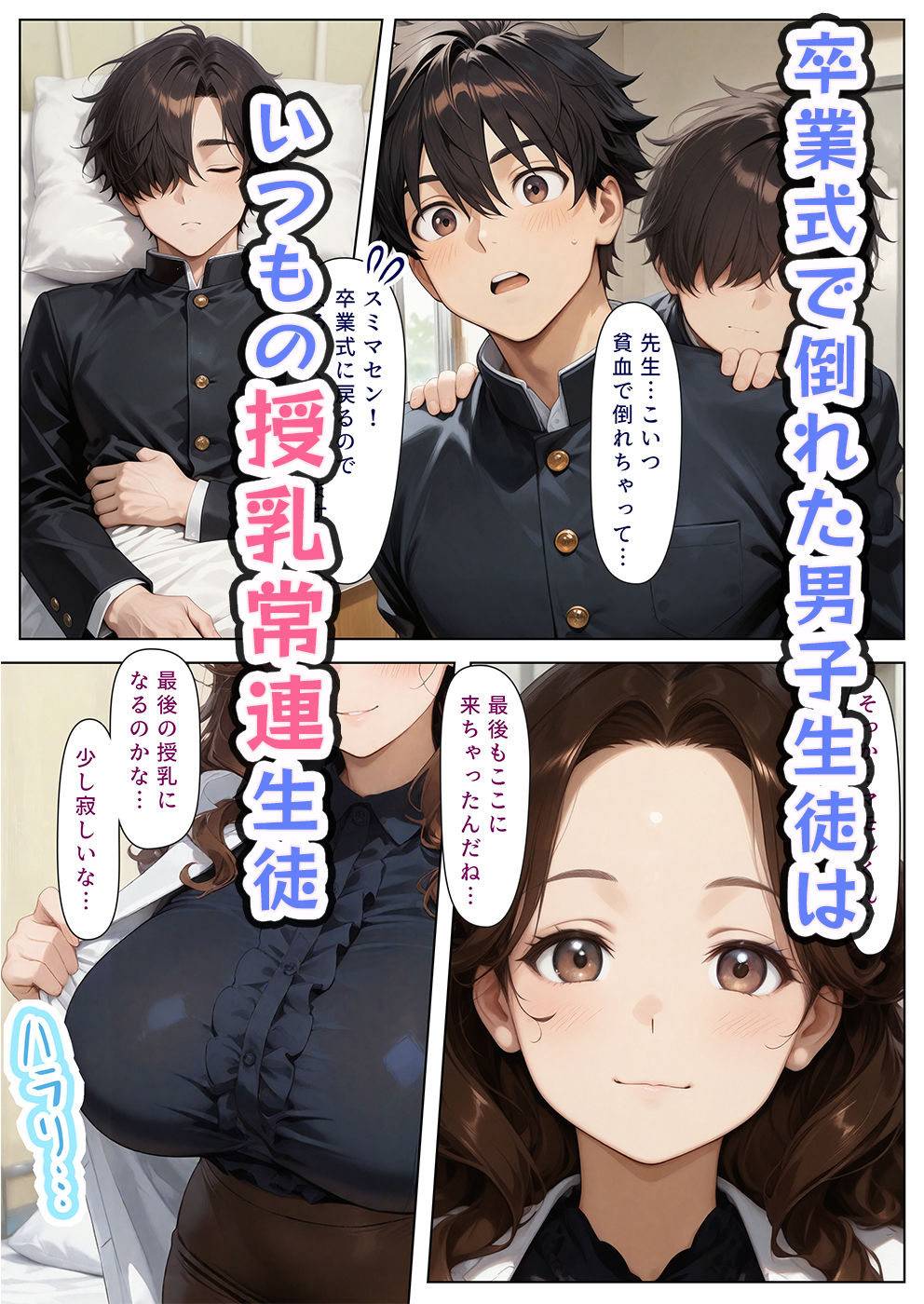 授乳保健室【卒業編酔いどれセンチメンタルはちゃめちゃセックス】 サンプル2ページ目