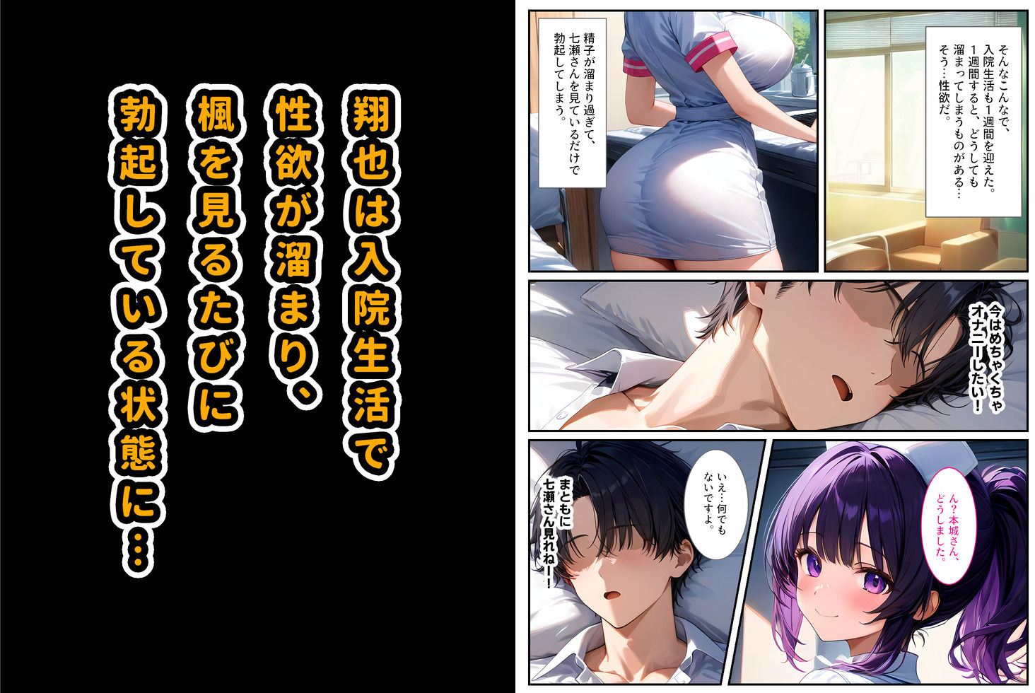 巨乳ナースは好きですか？〜入院したらおっぱいナースと病室で生セックス〜 サンプル4ページ目