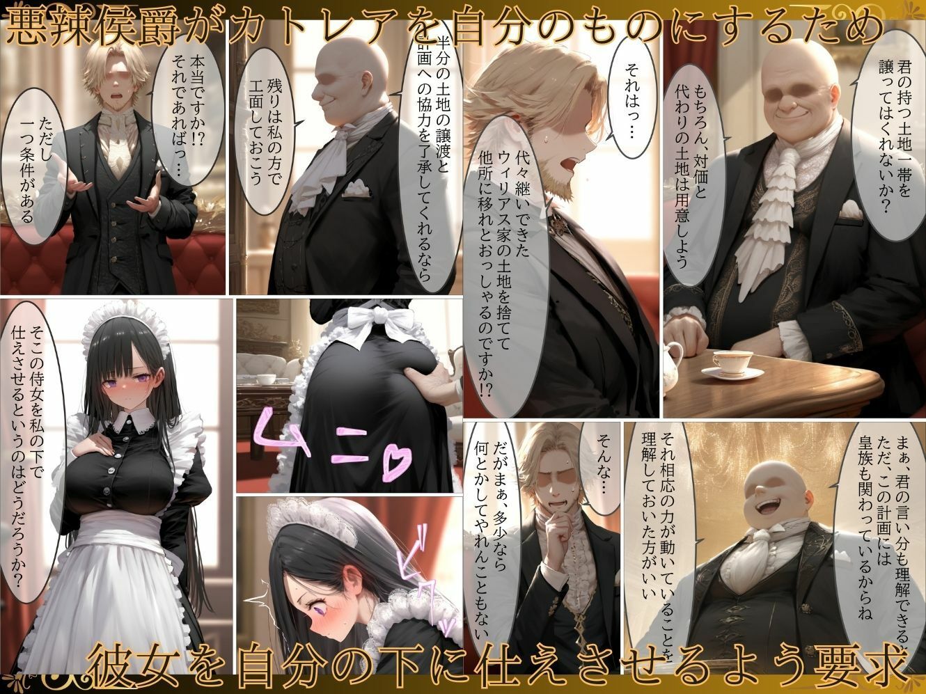 貴族メイドが悪辣侯爵に堕とされるまで サンプル2ページ目