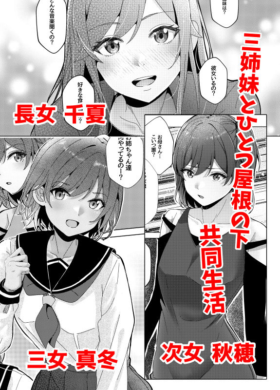 三姉妹と僕の性活記録 サンプル1ページ目