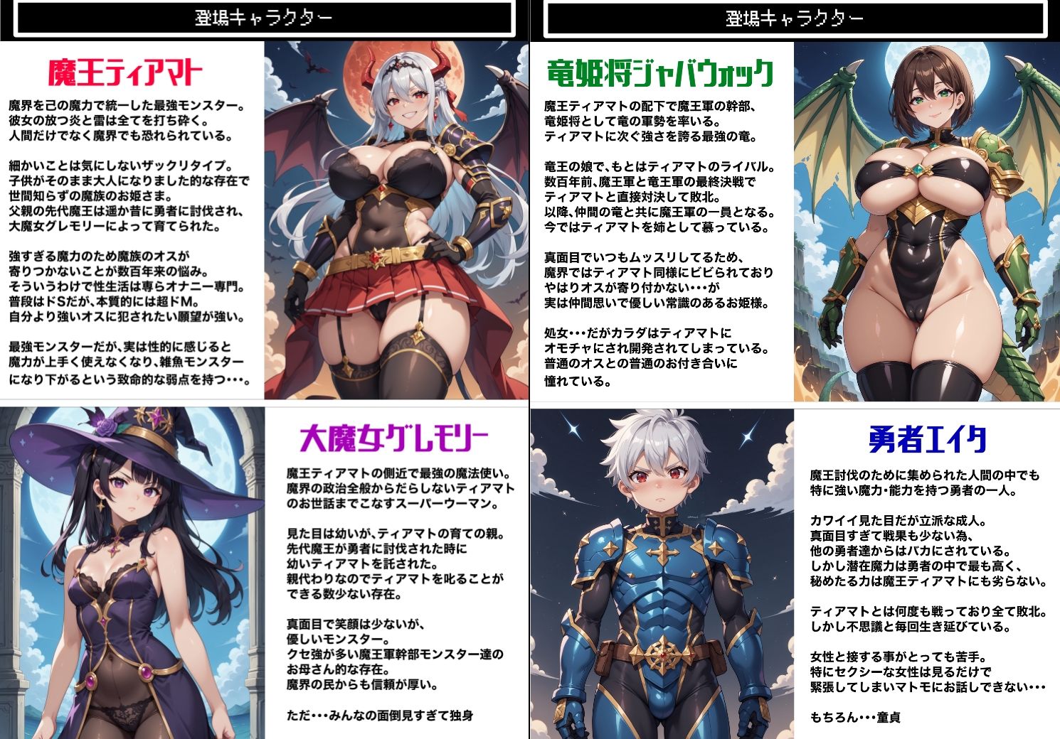 魔王がムチムチエロボディだったので 仲間モンスターに堕ちるまで中出しピストンで種付けしまくった話 サンプル1ページ目
