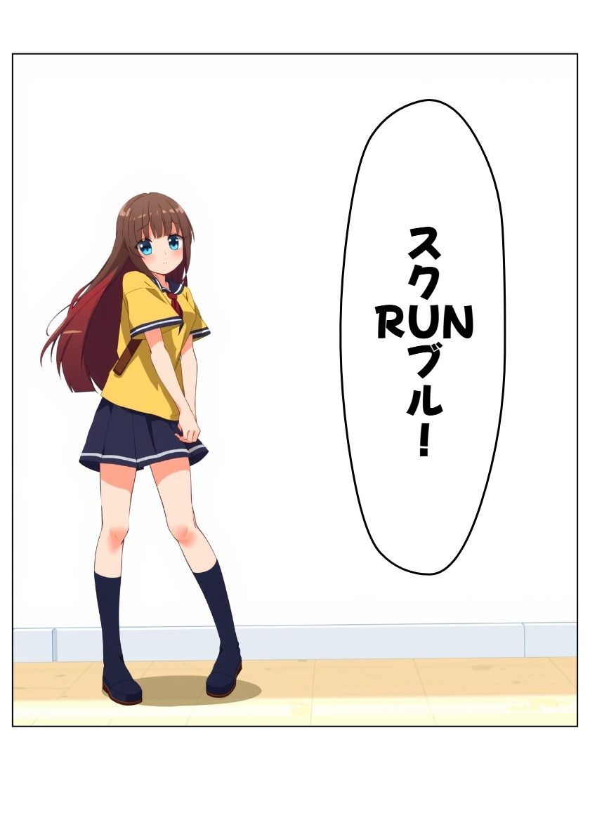 スクRUNブル！ 1と2 サンプル1ページ目