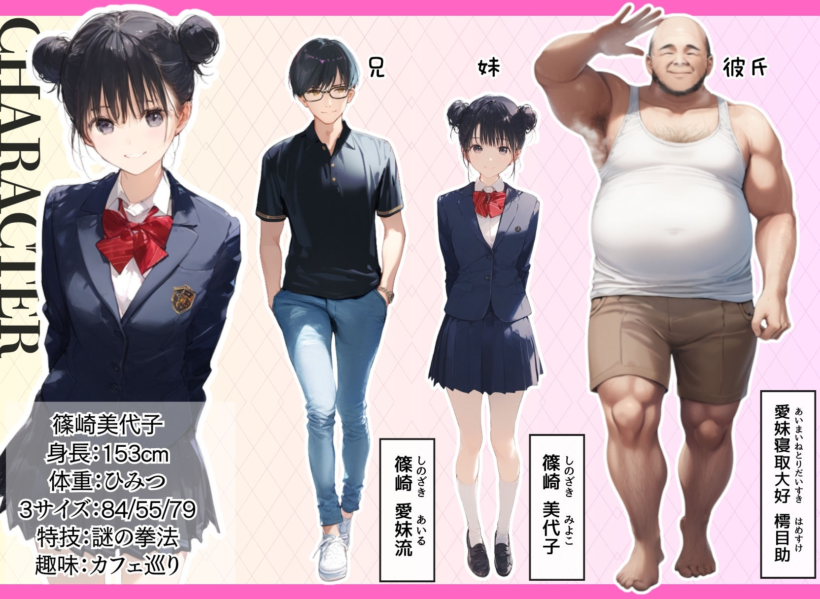 世界一かわいい俺の妹が突然連れてきた彼氏（おじさん）と超特濃種付けセックスをしていた件 サンプル1ページ目