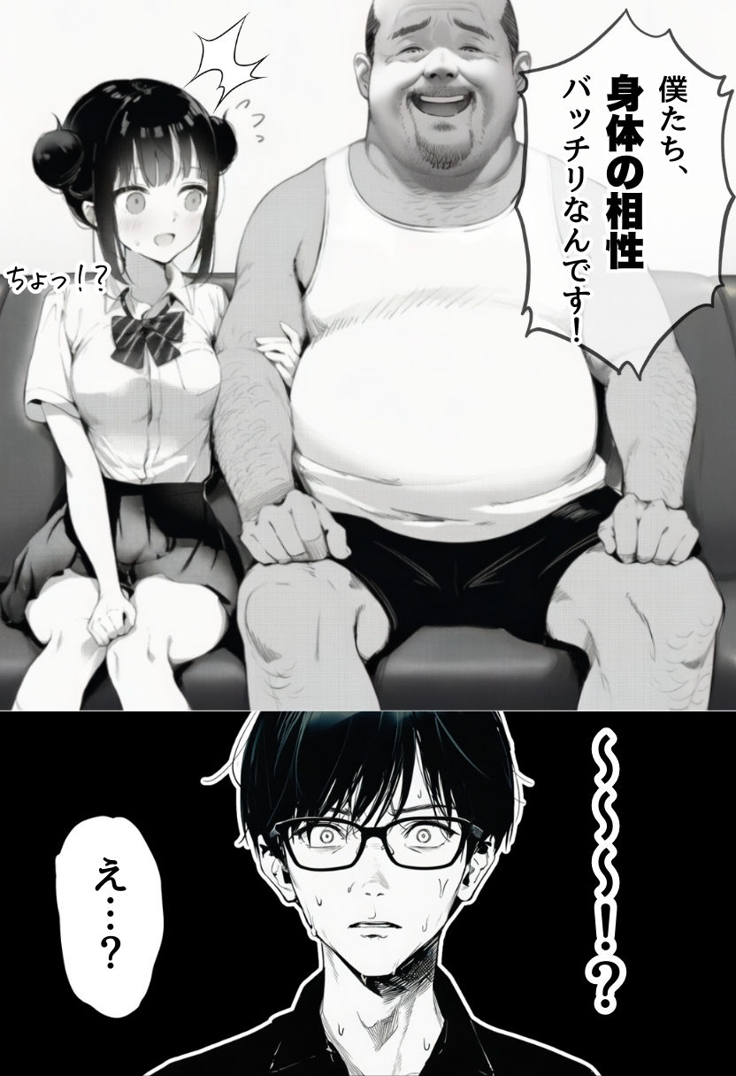 世界一かわいい俺の妹が突然連れてきた彼氏（おじさん）と超特濃種付けセックスをしていた件 サンプル8ページ目