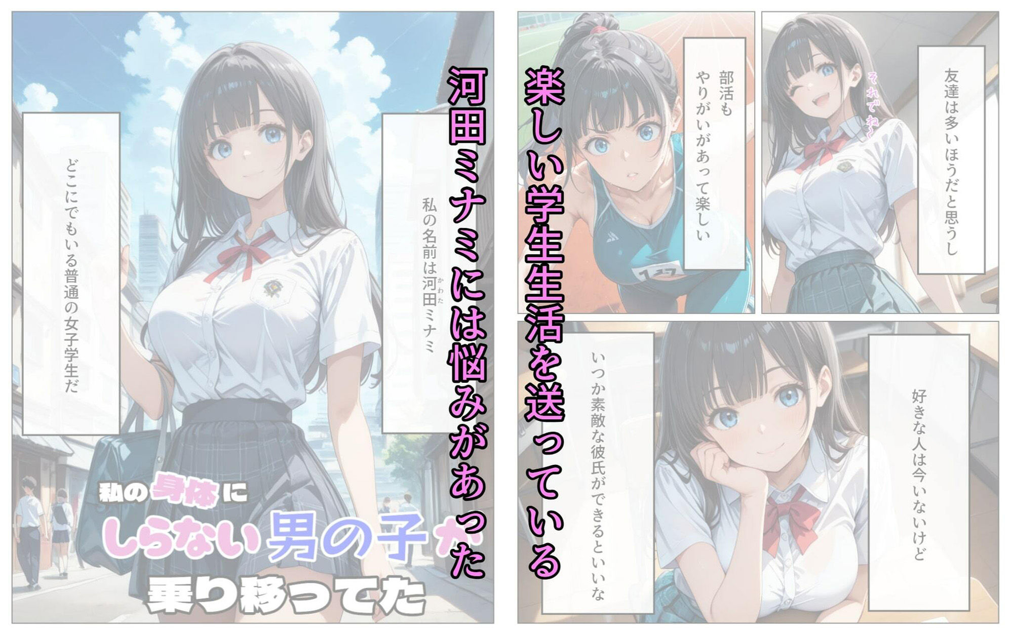 私の身体に知らない男の子が乗り移ってた サンプル2ページ目