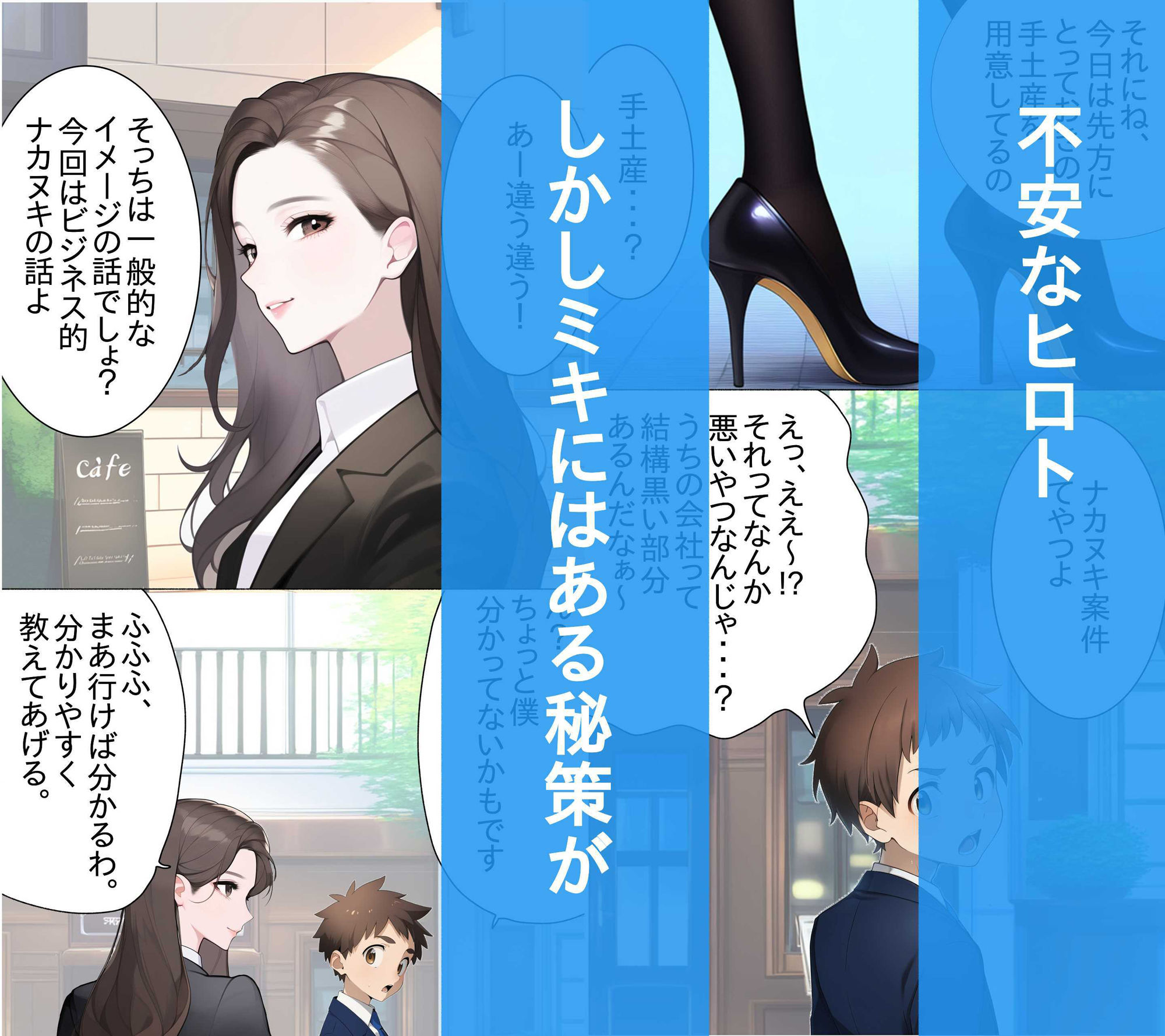 【高画質版】頼りになる先輩が罠にハメられ社長一族と・・・ サンプル2ページ目