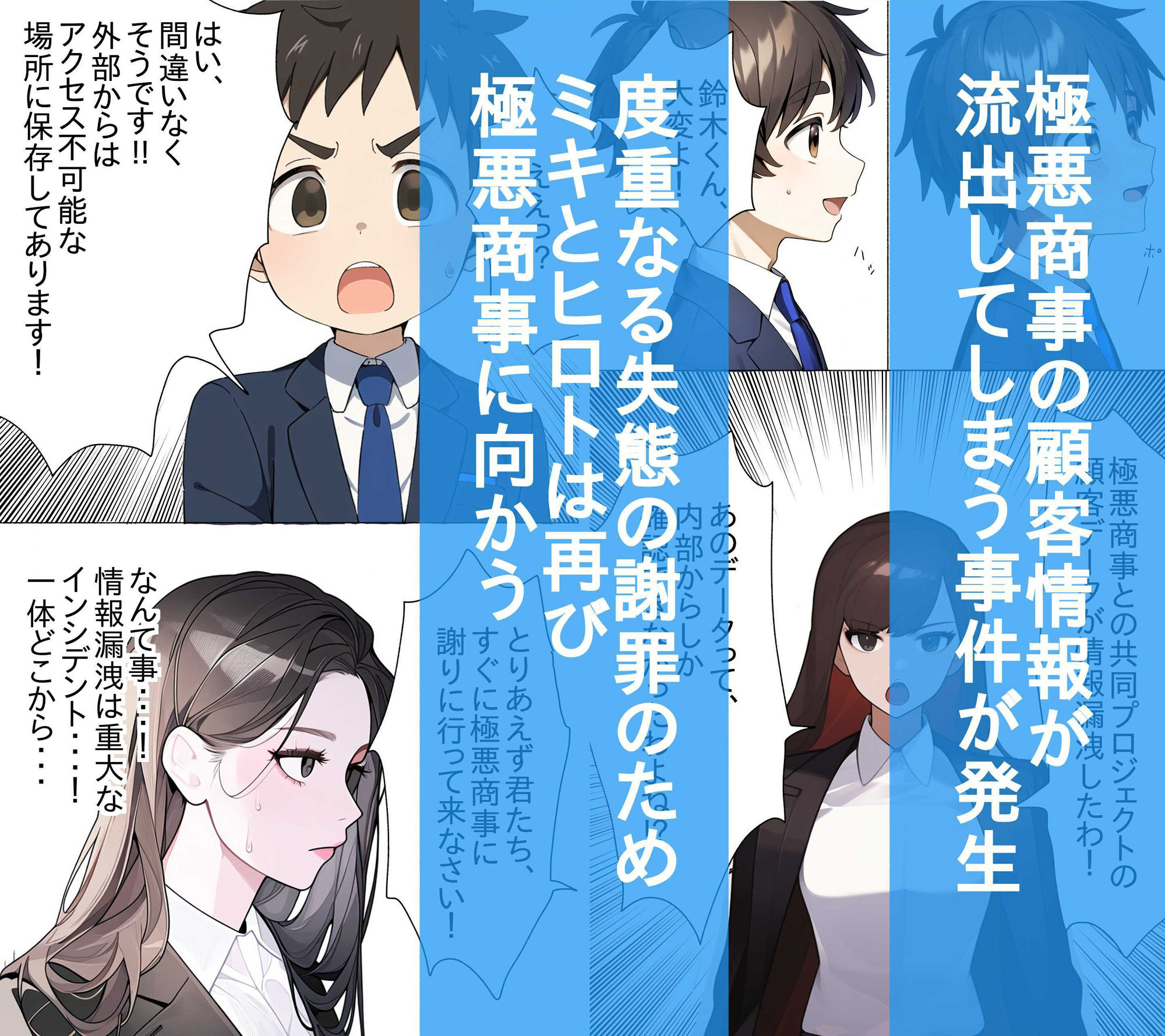 【高画質版】頼りになる先輩が罠にハメられ社長一族と・・・ サンプル4ページ目